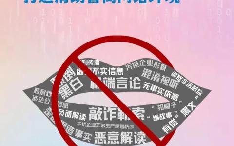 涉企网络黑嘴整治（涉企网络黑嘴整治专项行动内容）