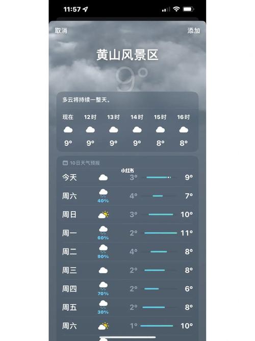 黄山天气(黄山天气预报一周 7天)